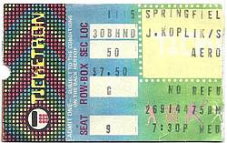 Aerosmith with Golden Earring show ticket November 03, 1978 Dayton, Ohio - University of Dayton Auditorium